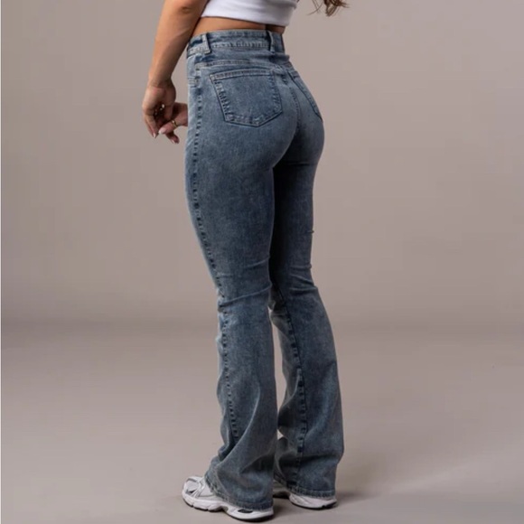 FITJEANS Flared 80s Blue - Picture 2 of 4